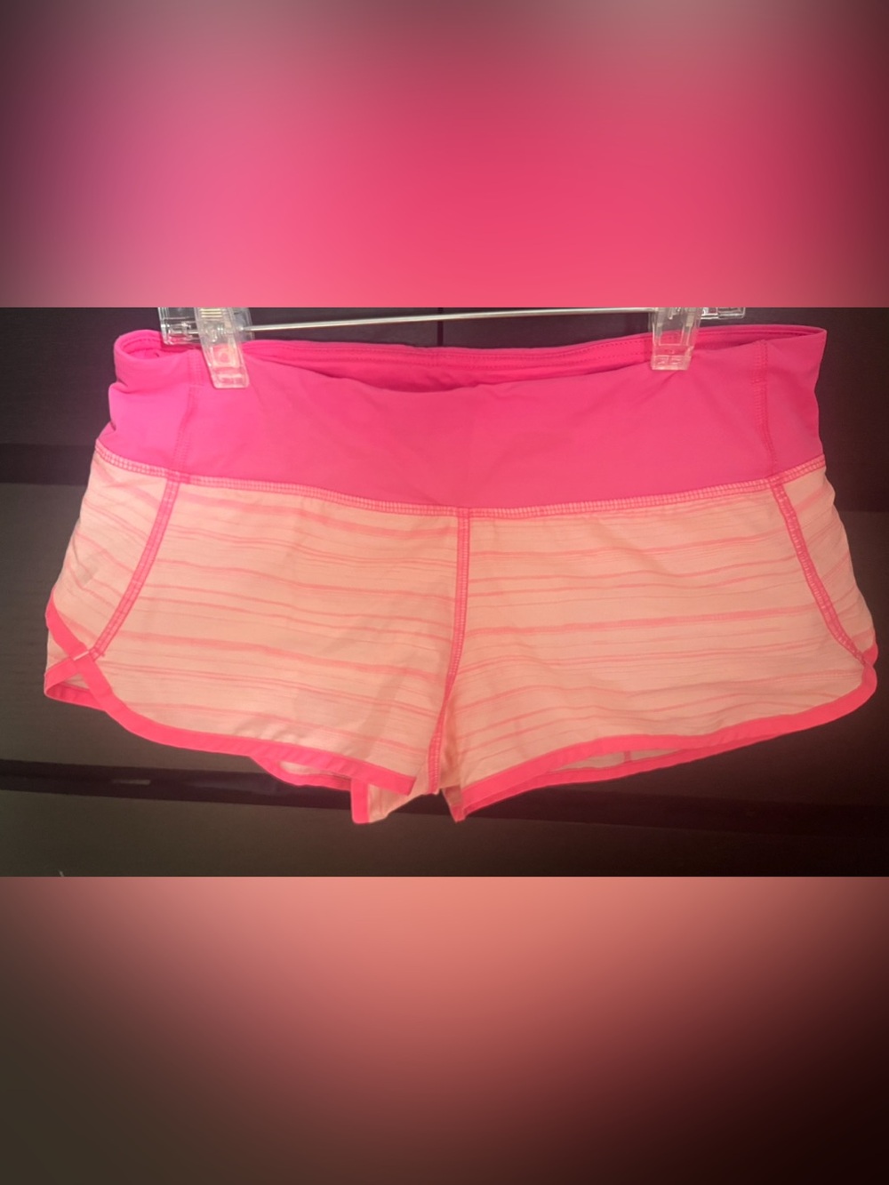 Lululemon Pink Barbiecore Running Shorts Size 4 Athleisure Tenniscore Gymwear 💖